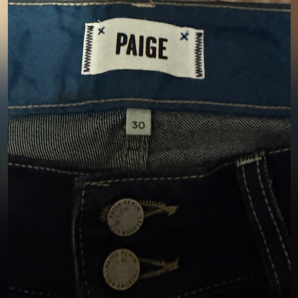 Paige low rise jeans, size 30